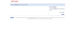 Desktop Screenshot of mp3.biz